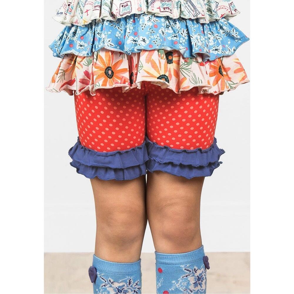 NWT Matilda Jane Wish You Were Here Shortcut Shorties Shorts Size 10 Red Blue